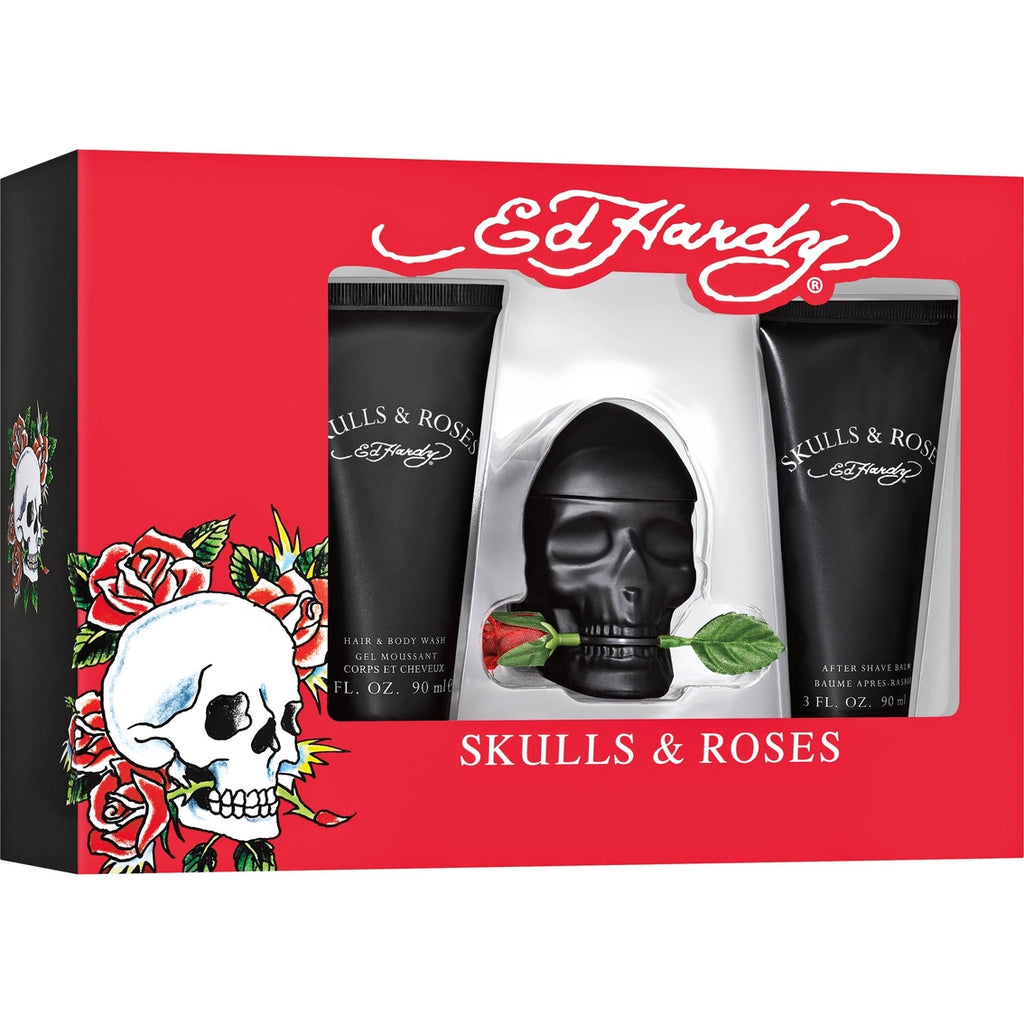 Skulls & Roses 3 Pcs Gift set