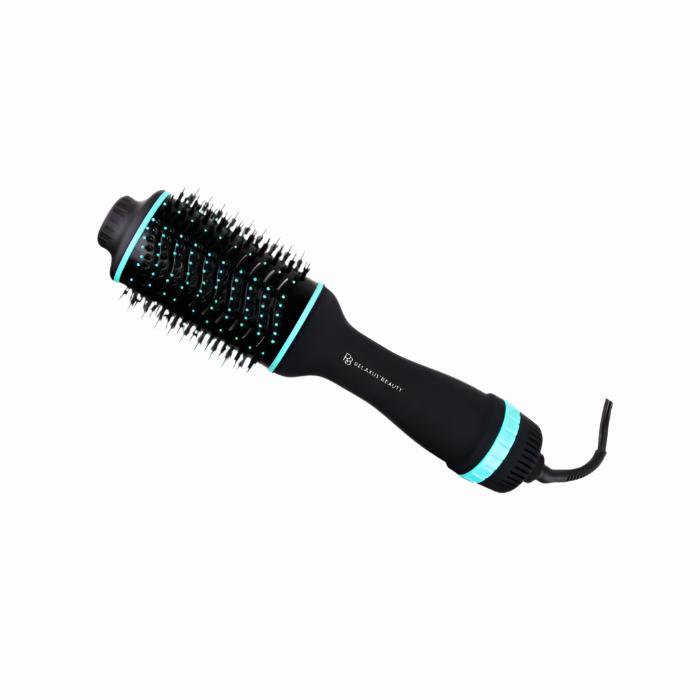 Black Turquoise Hairdryer Brush