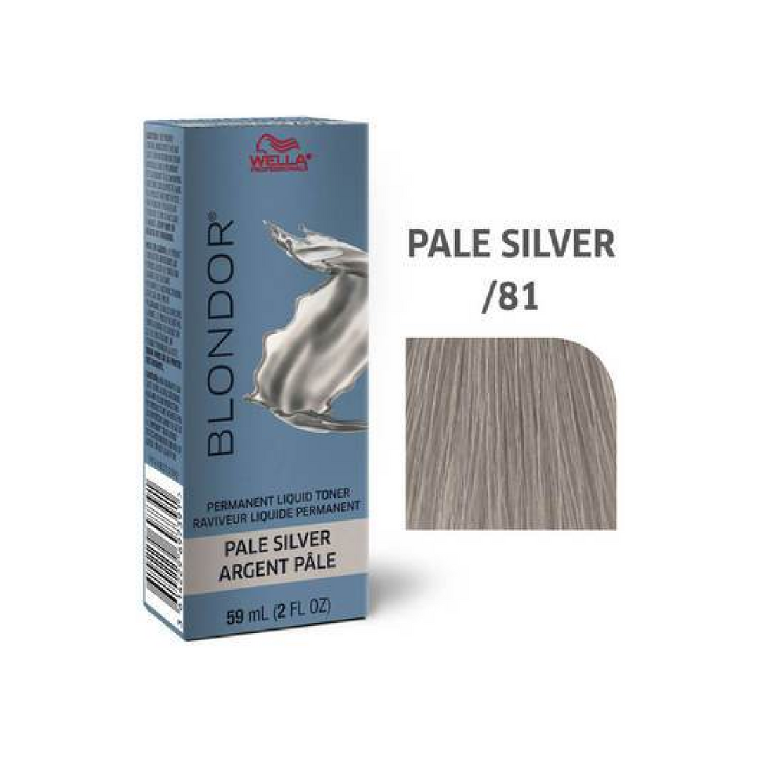 Blondor Permanent Liquid Toner - Pale Silver