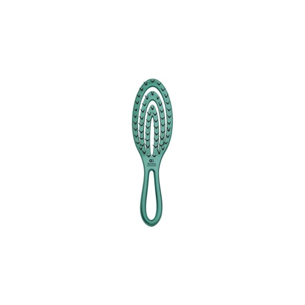 Brosse à cheveux style Holiday Shine d'Olivia Garden Turquoise