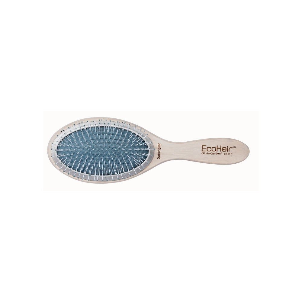 Brosse démêlante ovale en bambou Eco Hair d'Olivia Garden