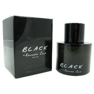 Black eau de toilette spray