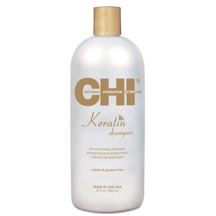 CHI Keratin Reconstructing Shampoo 32oz + CHI Keratin Reconstructing Shampoo 12oz