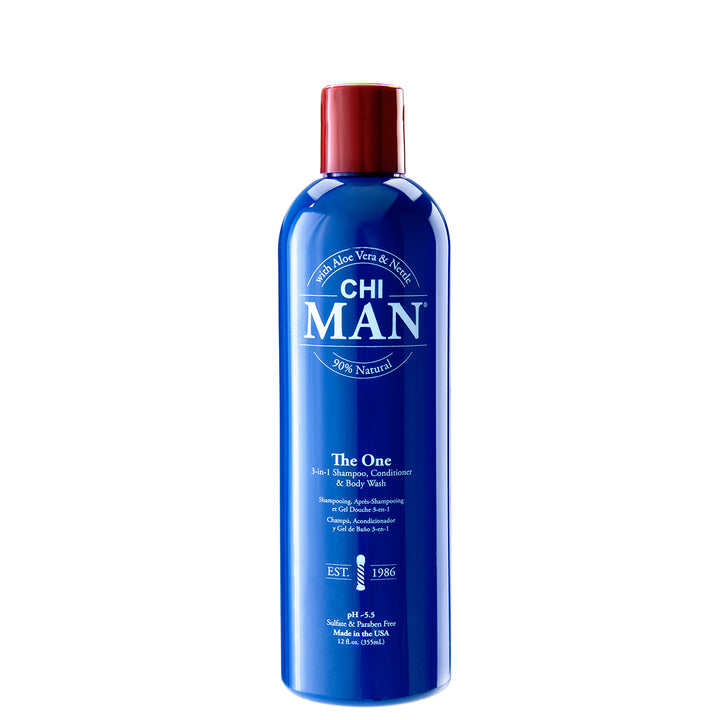 CHI Man The One Shampooing, revitalisant et nettoyant pour le corps 3 en 1