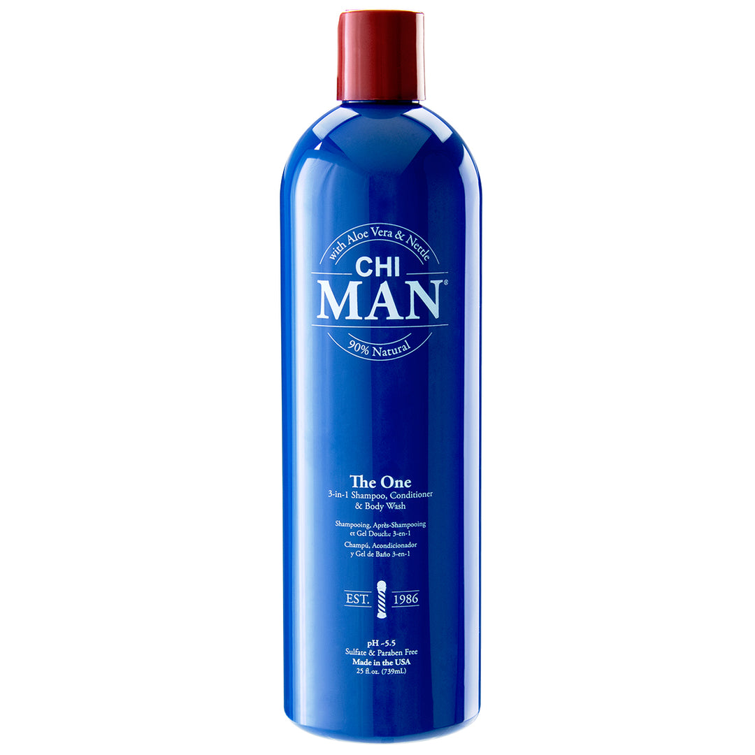 CHI Man The One Shampooing, revitalisant et nettoyant pour le corps 3 en 1