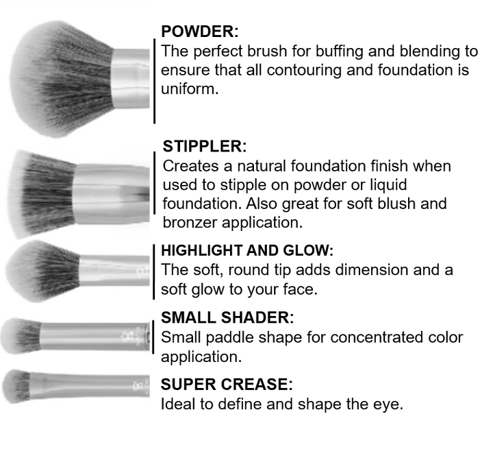 Glam Makeup Brush Set & Case