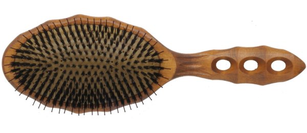 Brosse à cheveux Eco Styler avec coussin d'aération en bois de tortue - BR90CS2