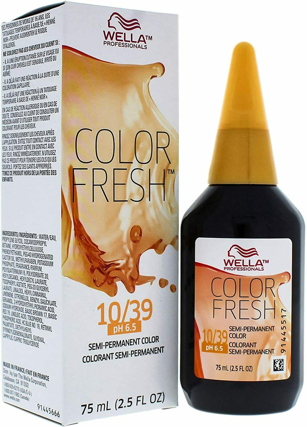 Color Fresh Warm 10/39 Blond Très Clair/Cendré Doré Coloration